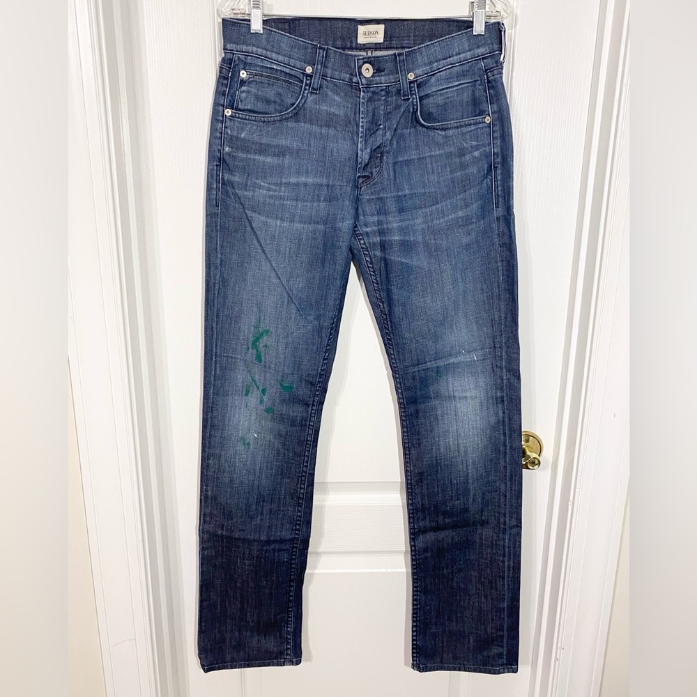 Y2K Hudson USA MADE Straight Leg Paint Splatter Jeans Men’s 31/33